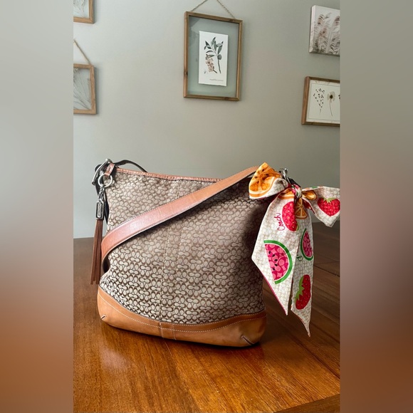 SOLD Vintage Coach Soho Micro Cs Hobo Crossbody & Fruit Twilly - Picture 6 of 15